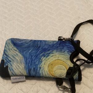 Blue Starry Night Print Phone Case Crossbody